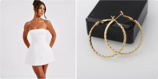 brooklynn strapless cocktail dress